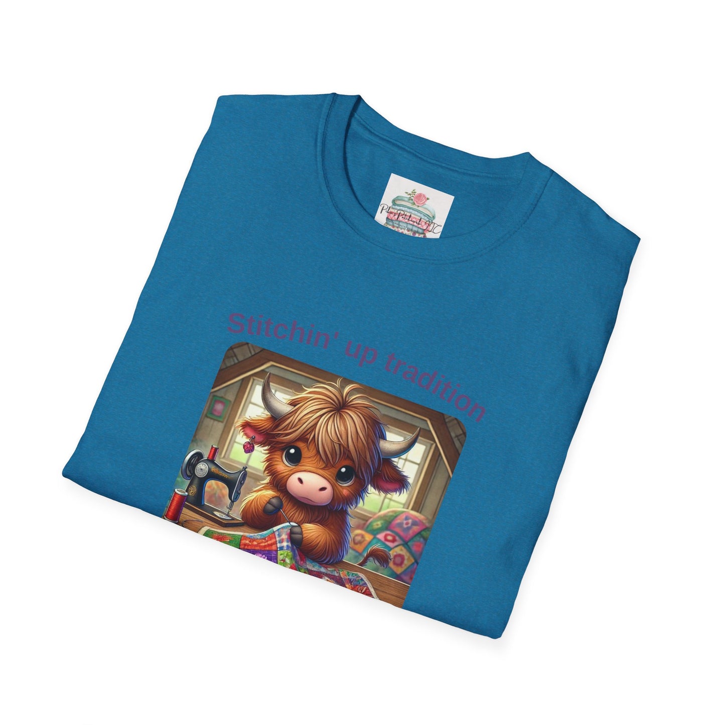 Highland Cow Stitchin' - T-shirt