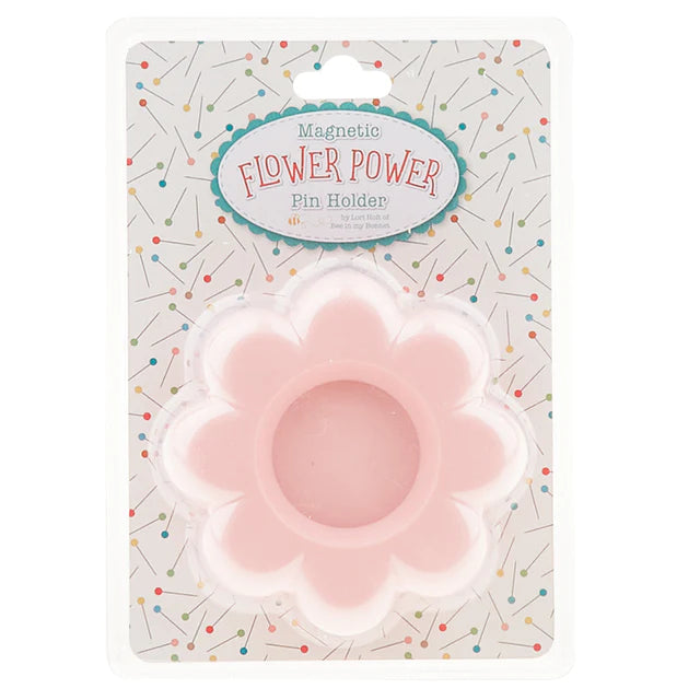 Lori Holt Flower Power Magnetic Pin Holder - Pink